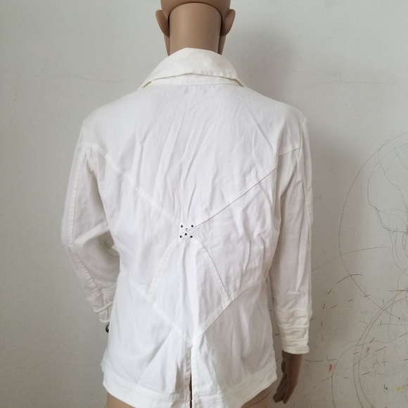 Elisa Cavaletti White Blazer, Medium - Picture 6 of 16